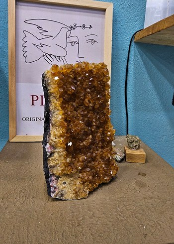 Sitrin Doğal Kristal Dekoratif Taş - Görsel 3