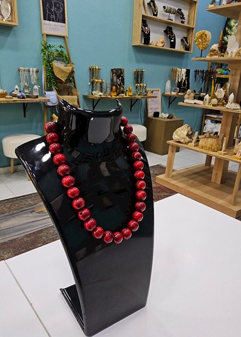 Doğal mercan kolye - Görsel 3