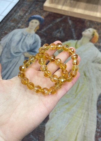 Sitrin doğal taş bileklik - Görsel 2