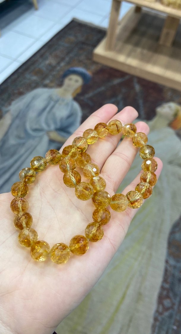 Sitrin doğal taş bileklik - Görsel 3