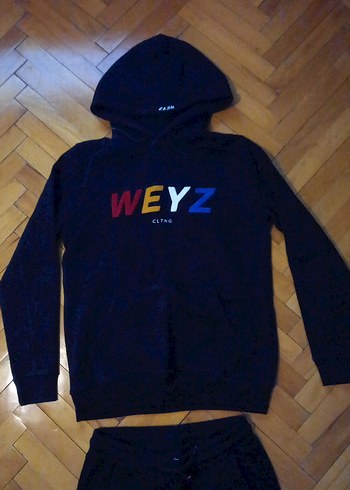 Uni Siyah WEYZ Baskılı Eşofman Takımı - Görsel 3