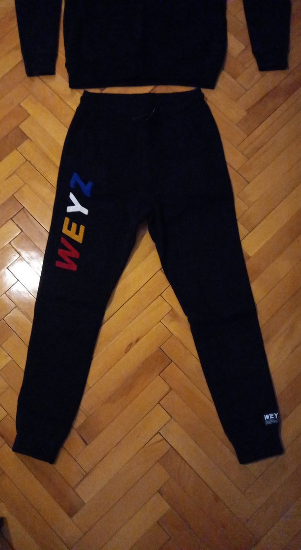 Uni Siyah WEYZ Baskılı Eşofman Takımı - Görsel 2