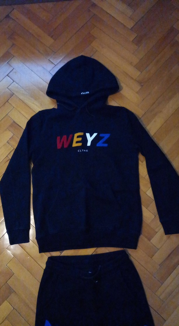 Uni Siyah WEYZ Baskılı Eşofman Takımı - Görsel 3