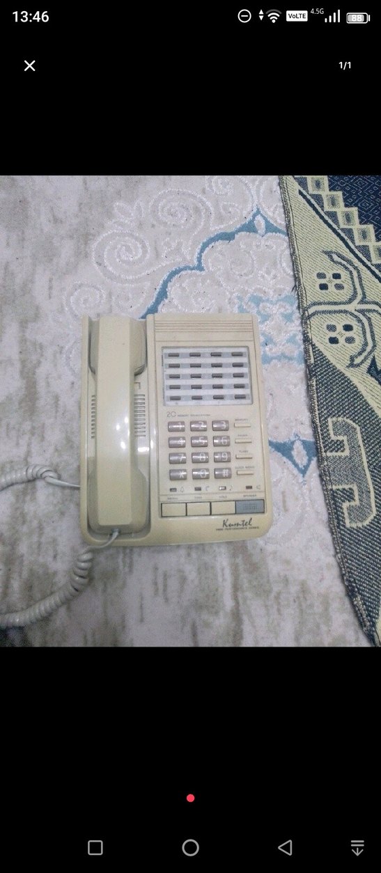 Beyaz Pastel Klasik Sabit Telefon - Görsel 2