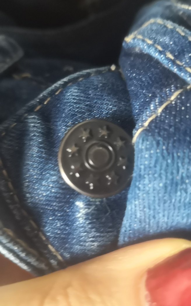 Parlak Lacivert Kadın Denim Pantolon 14 yaş için uygundur - Görsel 2