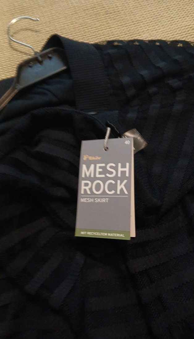 Kadın lacivert tüllü fırfırlı göstermeyen  Etek - Görsel 3