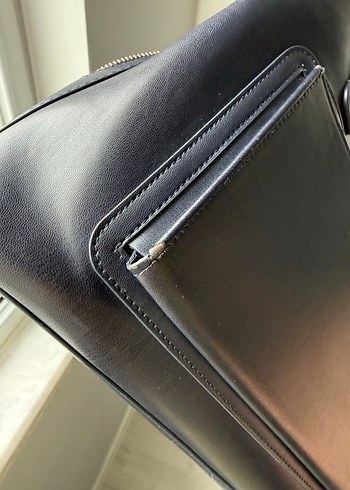 Tommy Hilfiger Lacivert Suni Deri Kadın Çanta - Görsel 12