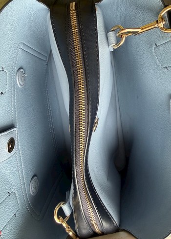 Tommy Hilfiger Lacivert Suni Deri Kadın Çanta - Görsel 7