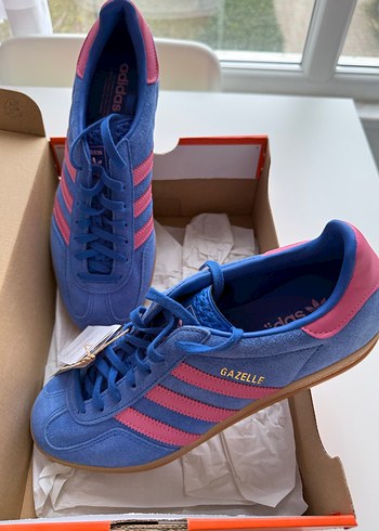 Adidas Mavi Pembe Gazelle Erkek Spor Ayakkabı - Görsel 2