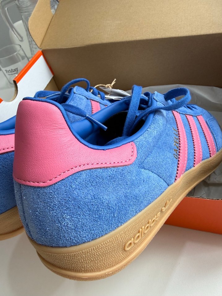 Adidas Mavi Pembe Gazelle Erkek Spor Ayakkabı - Görsel 4