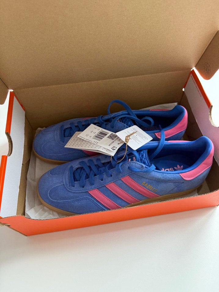 Adidas Mavi Pembe Gazelle Erkek Spor Ayakkabı - Görsel 5