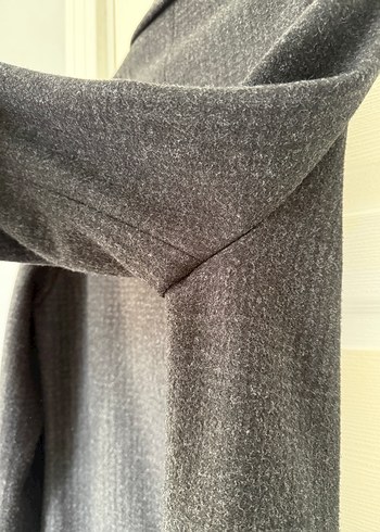 Zara Gri Kaşe Erkek Kaban - Görsel 7