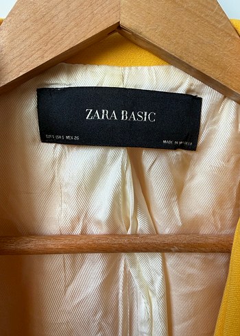 Zara Sarı Kadın Blazer Ceket - Görsel 7