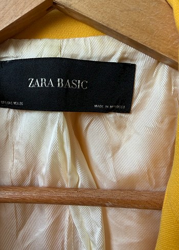 Zara Sarı Kadın Blazer Ceket - Görsel 8