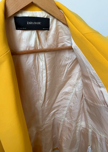 Zara Sarı Kadın Blazer Ceket - Görsel 5