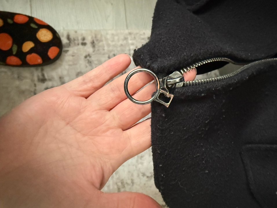 Boyner Siyah Kürklü Yaka Detaylı Kaşe Kaban - Görsel 3