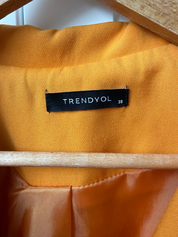 Turuncu Kadın Blazer Ceket - Görsel 2