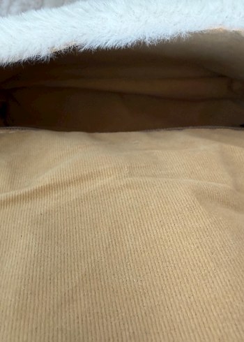 Kürk Peluş Detaylı Bej Kadın Omuz Çanta - Görsel 4