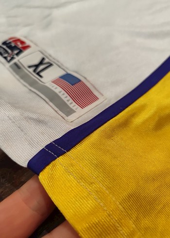 Lakers Kobe Bryant sarı beyaz forma - Görsel 3