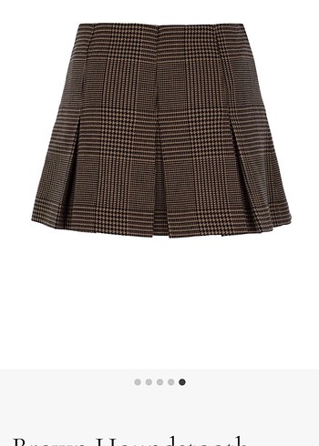 Kahverengi Pilili Mini Etek - Görsel 2