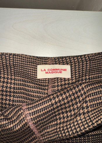 Kahverengi Pilili Mini Etek - Görsel 4