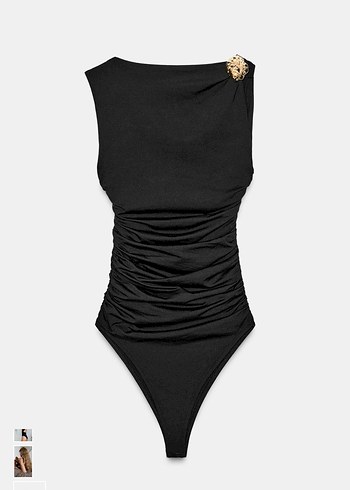 Zara Kahverengi Metal Aksesuarlı Body - Görsel 4