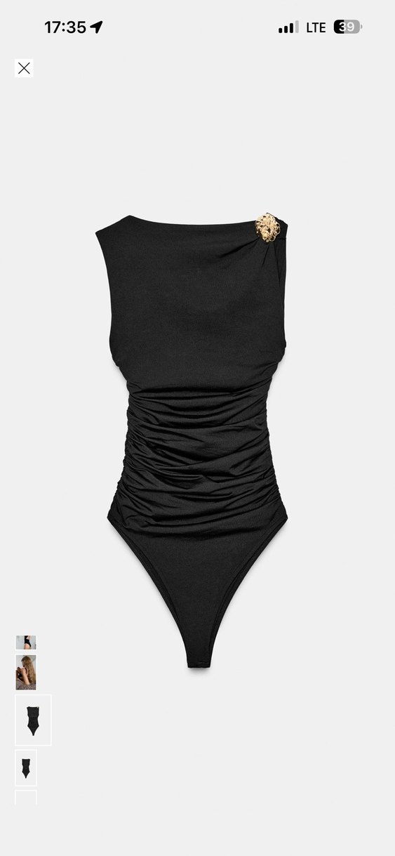 Zara Kahverengi Metal Aksesuarlı Body - Görsel 4