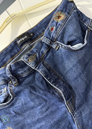 Düğmeli Siyah Keten Rahat Kesim Kadın Pantolon - Görsel 9