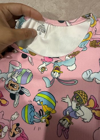 Pembe Bebek Kız Triko Takım - Görsel 3