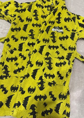 Erkek Çocuk Sarı Desenli Bornoz - Görsel 3