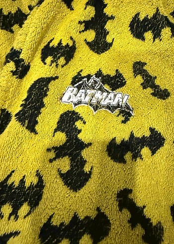 Erkek Çocuk Sarı Desenli Bornoz - Görsel 2