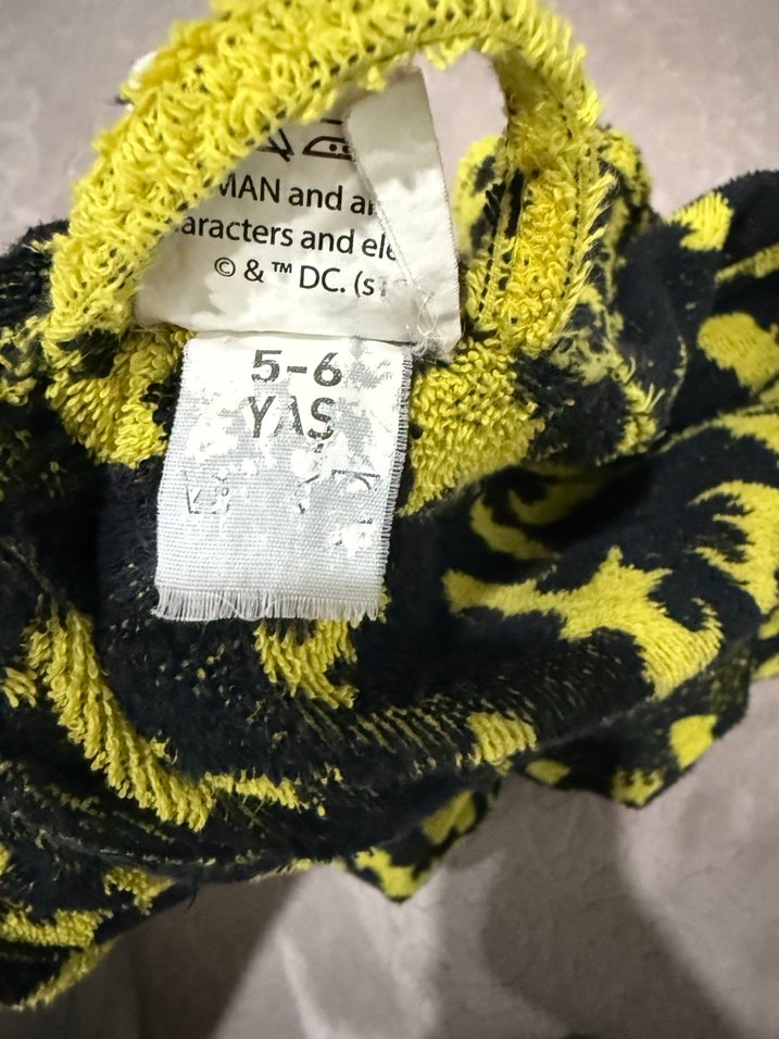 Erkek Çocuk Sarı Desenli Bornoz - Görsel 4