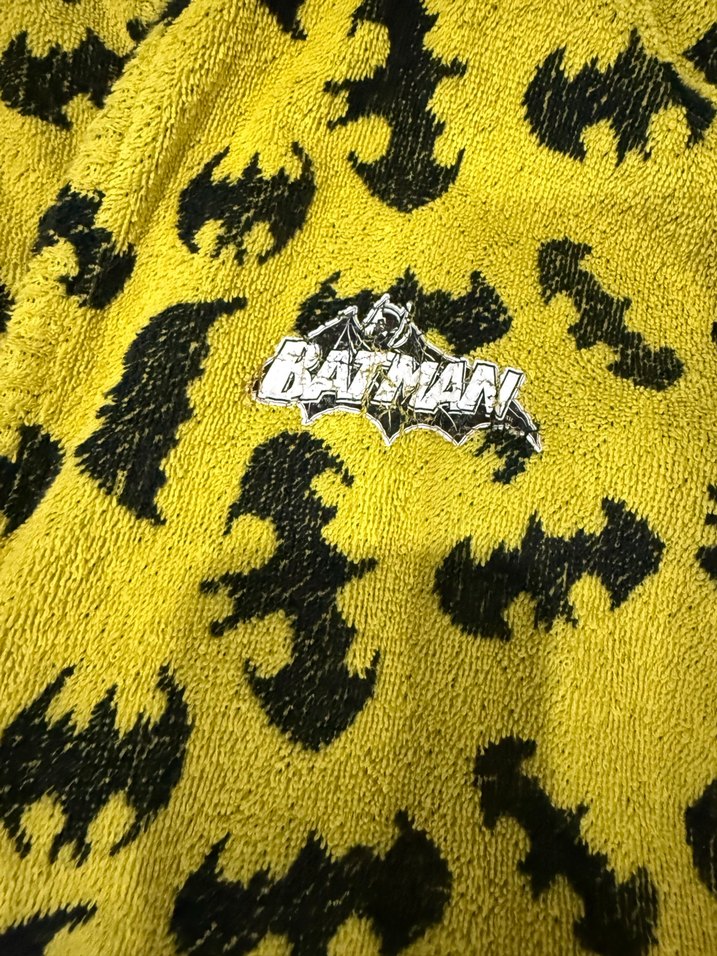 Erkek Çocuk Sarı Desenli Bornoz - Görsel 2