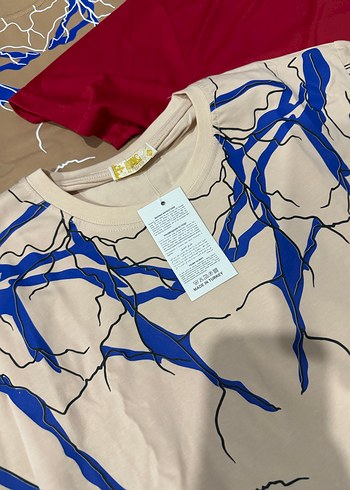 Mavi Baskılı Kısa Kollu Erkek Tişört xl ve 2xl bedendir - Görsel 4