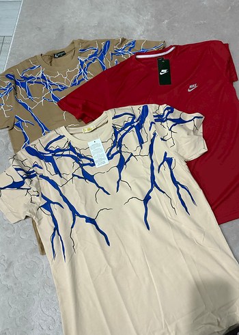 Mavi Baskılı Kısa Kollu Erkek Tişört xl ve 2xl bedendir - Görsel 5