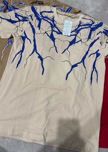 Mavi Baskılı Kısa Kollu Erkek Tişört xl ve 2xl bedendir - Görsel 3