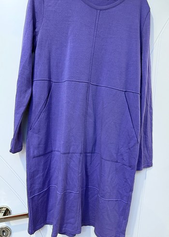 Alvina ince örgü Mor Uzun Kollu Kadın Sweatshirt - Görsel 5