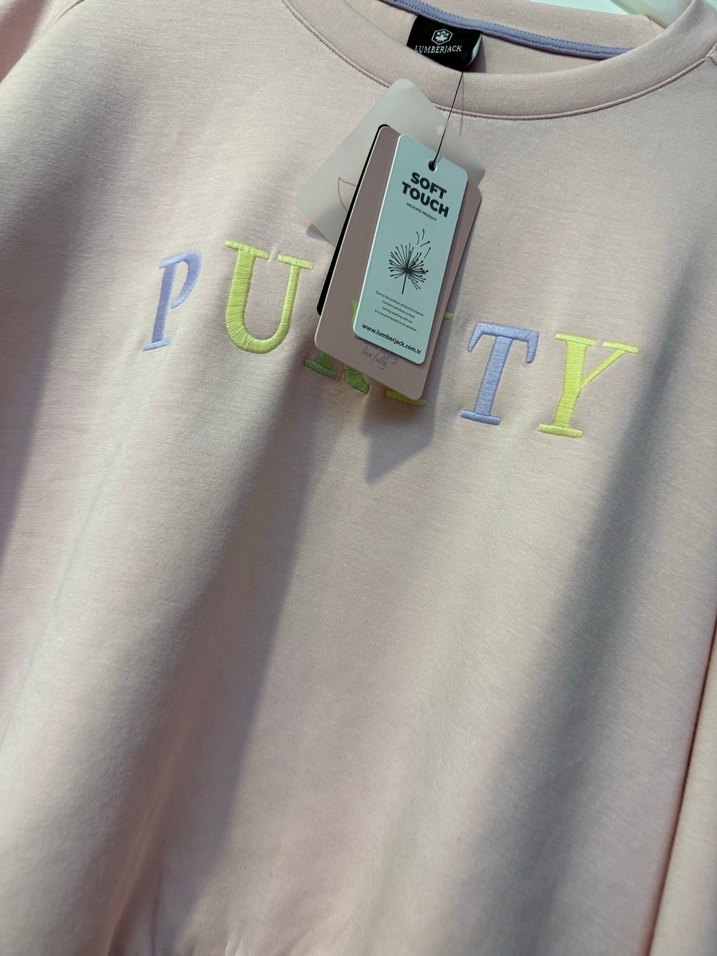 Kadın Pembe Oversize Sweatshirt - Görsel 4