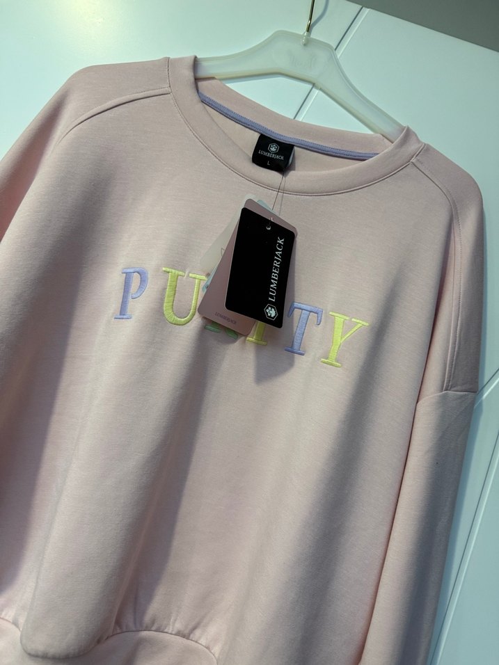 Kadın Pembe Oversize Sweatshirt - Görsel 2