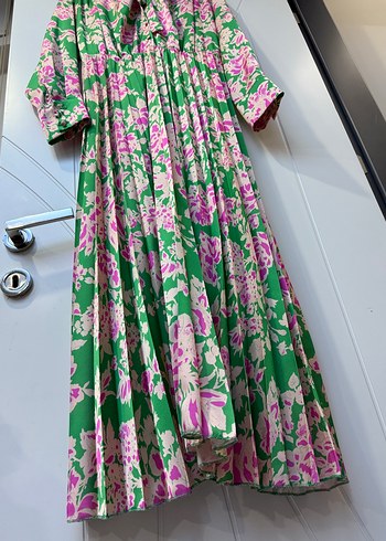 Pembe Pastel Bağcıklı Uzun Kimono - Görsel 5