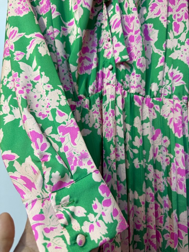 Pembe Pastel Bağcıklı Uzun Kimono - Görsel 4