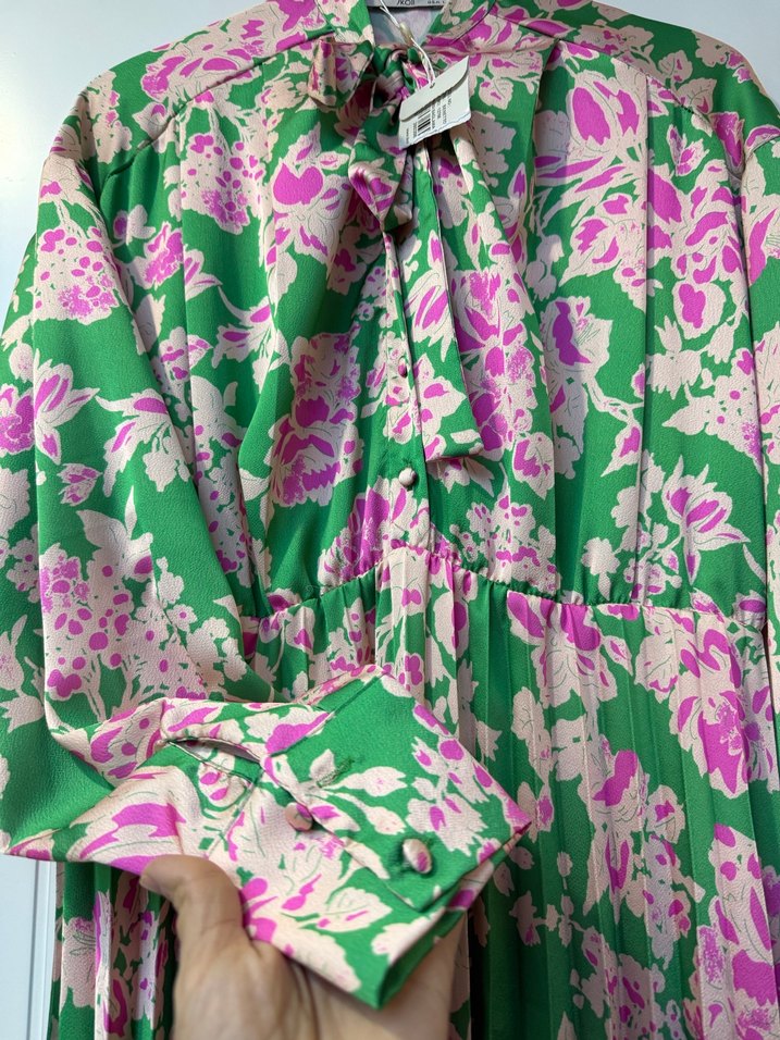 Pembe Pastel Bağcıklı Uzun Kimono - Görsel 2