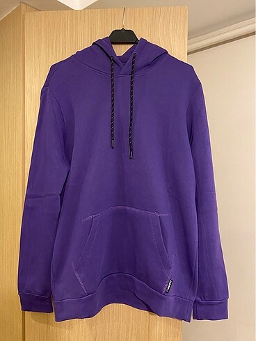 Bershka Mor Basic Sweatshirt