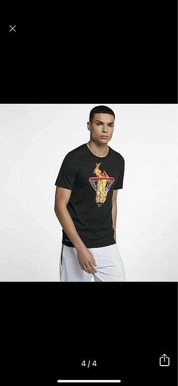 m Beden siyah Renk Nike Basketball Just Do It Tshirt
