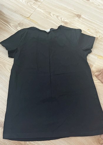 Kız Çocuk Siyah Baskılı Tişört - Görsel 3