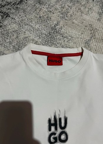 Hugo Beyaz E Tişört Kısa Kollu, Rahat Kesim - Görsel 3