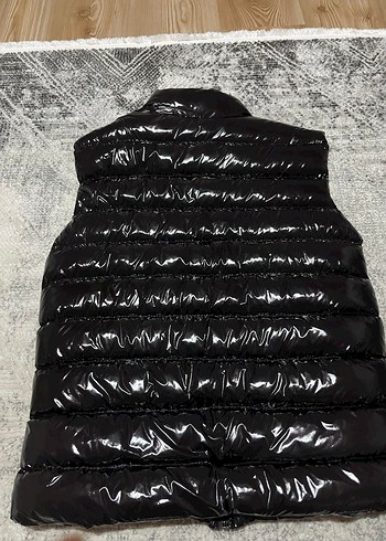 Siyah Parlak Kürklü Erkek Yelek - Görsel 2