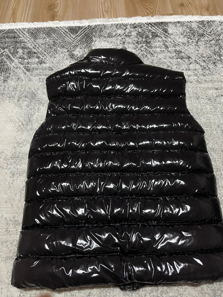 Siyah Parlak Kürklü Erkek Yelek - Görsel 2