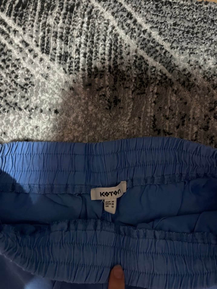 Mavi Kadın Bol Kesim Kumaş Pantolon - Görsel 2