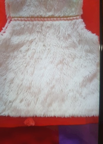 Kız Çocuk Kürk Detaylı Bohem Yelek - Görsel 2